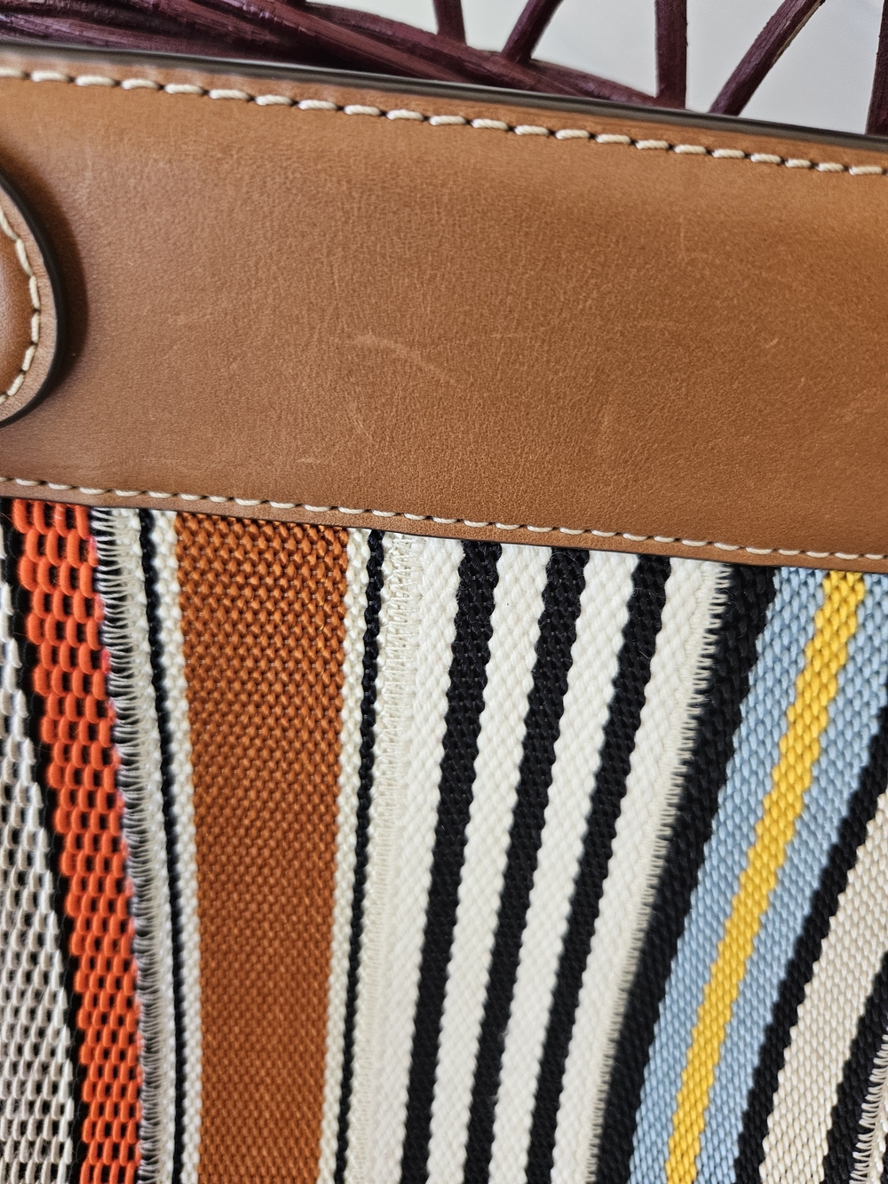 Tory Burch Lee Radziwill Patchwork Webbing Bag - Picture 5 of 12